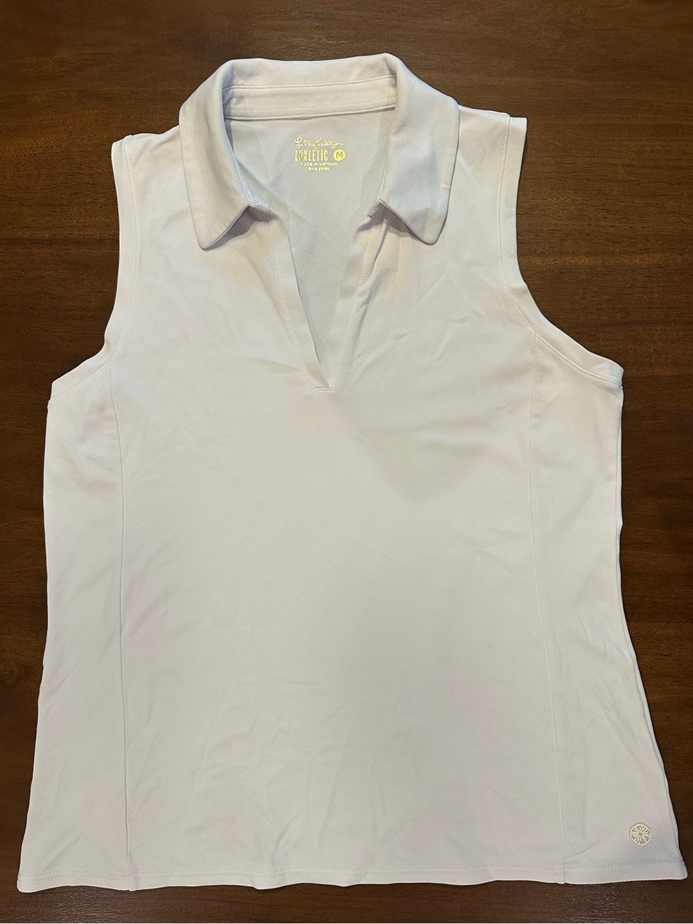 Lilly Pulitzer UPF 50 Luxletic Imara Sleeveless Polo Top size Medium